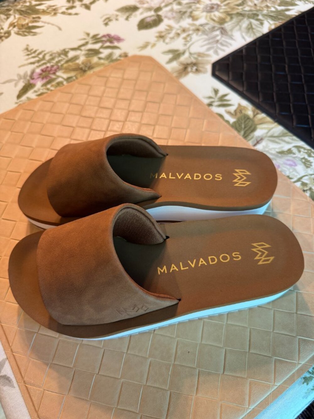 Women's Malvados Gwen Platform Slide Sandals Brown/Dusk 8